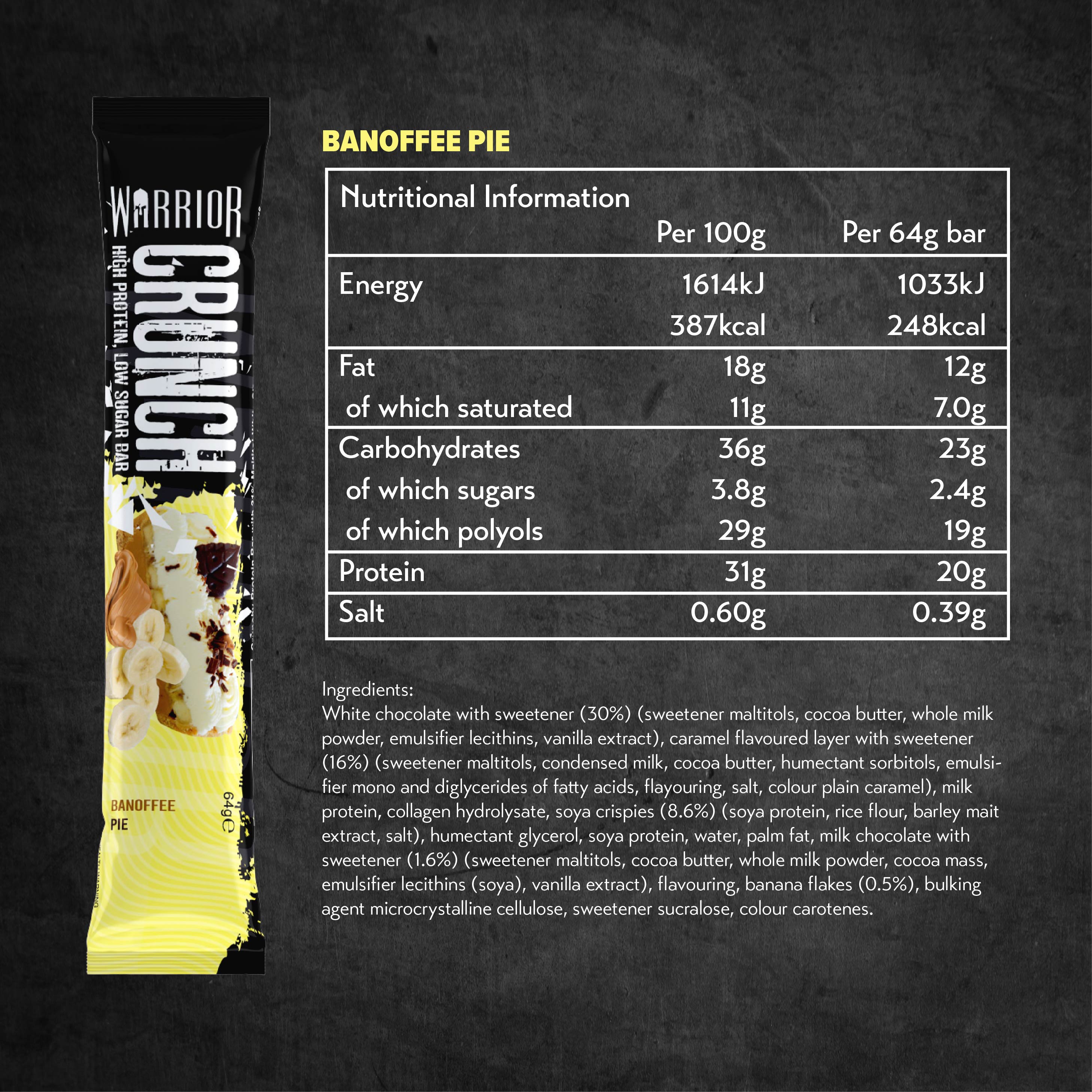 Warrior Crunch Protein Bar (12 Bars)