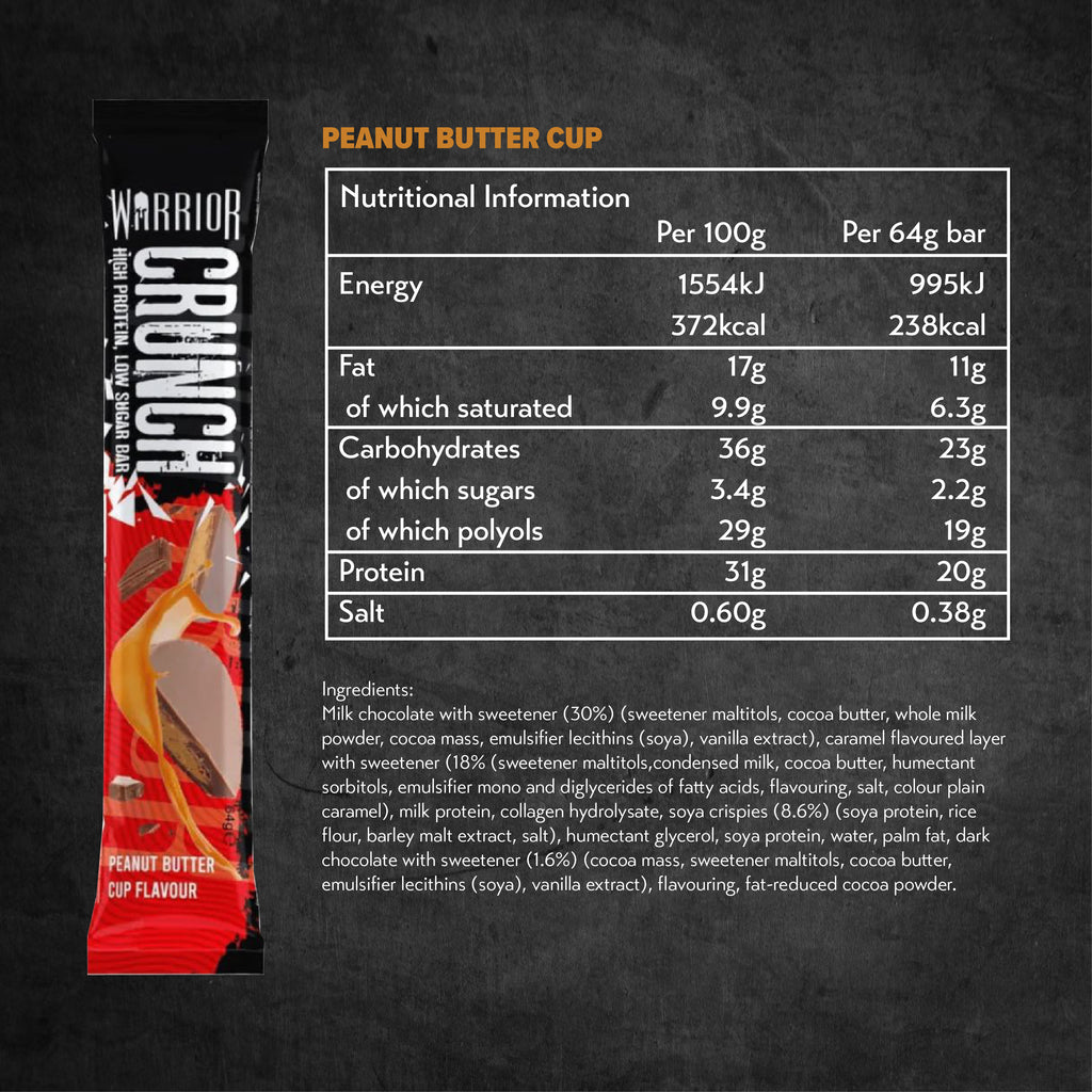Warrior Crunch Protein Bar (12 Bars)