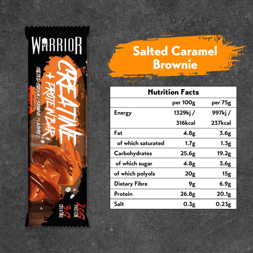 Warrior Essentials Creatine (300g) + Warrior Creatine Bar (Box of 12)