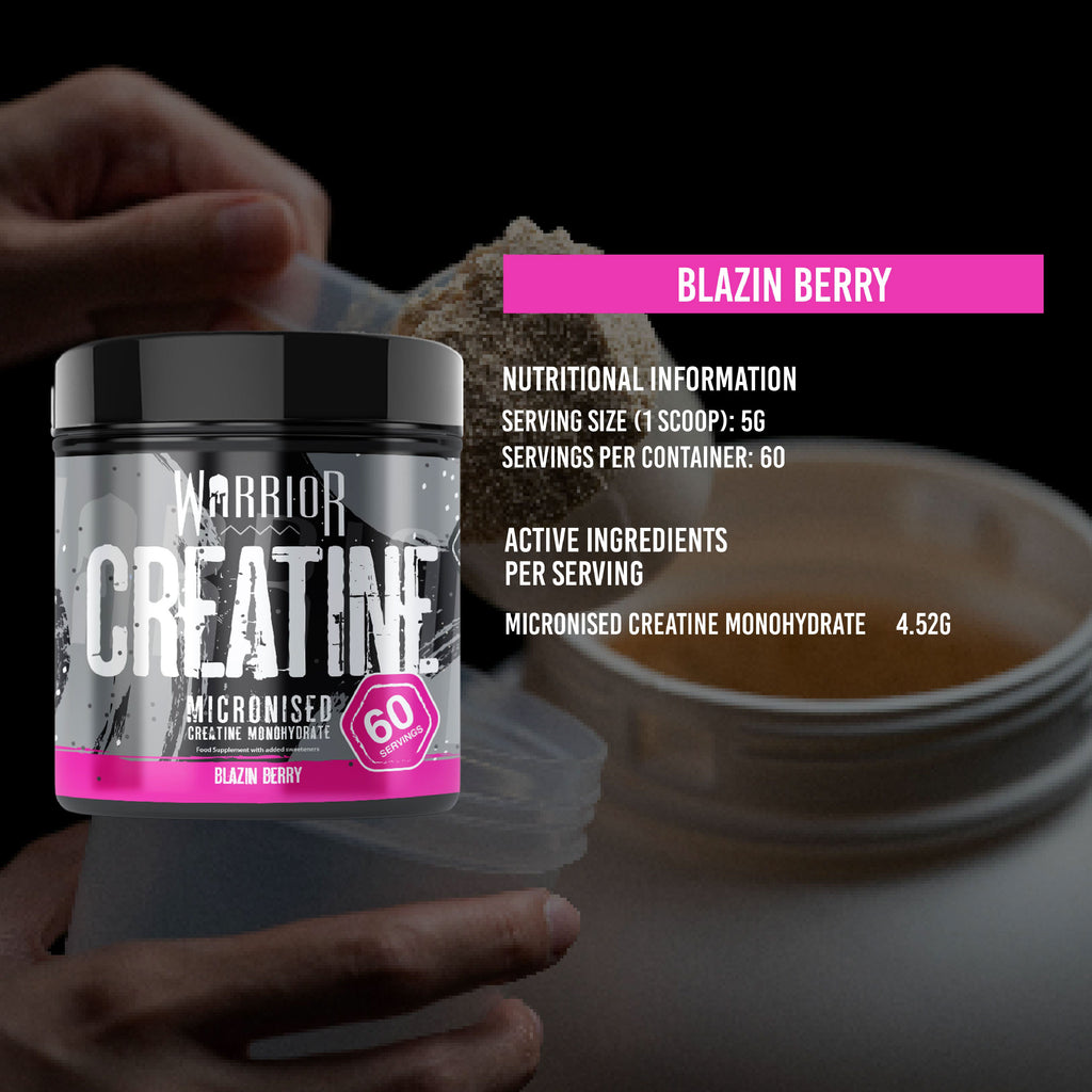 Warrior Essentials Creatine (300g) + Warrior Creatine Bar (Box of 12)