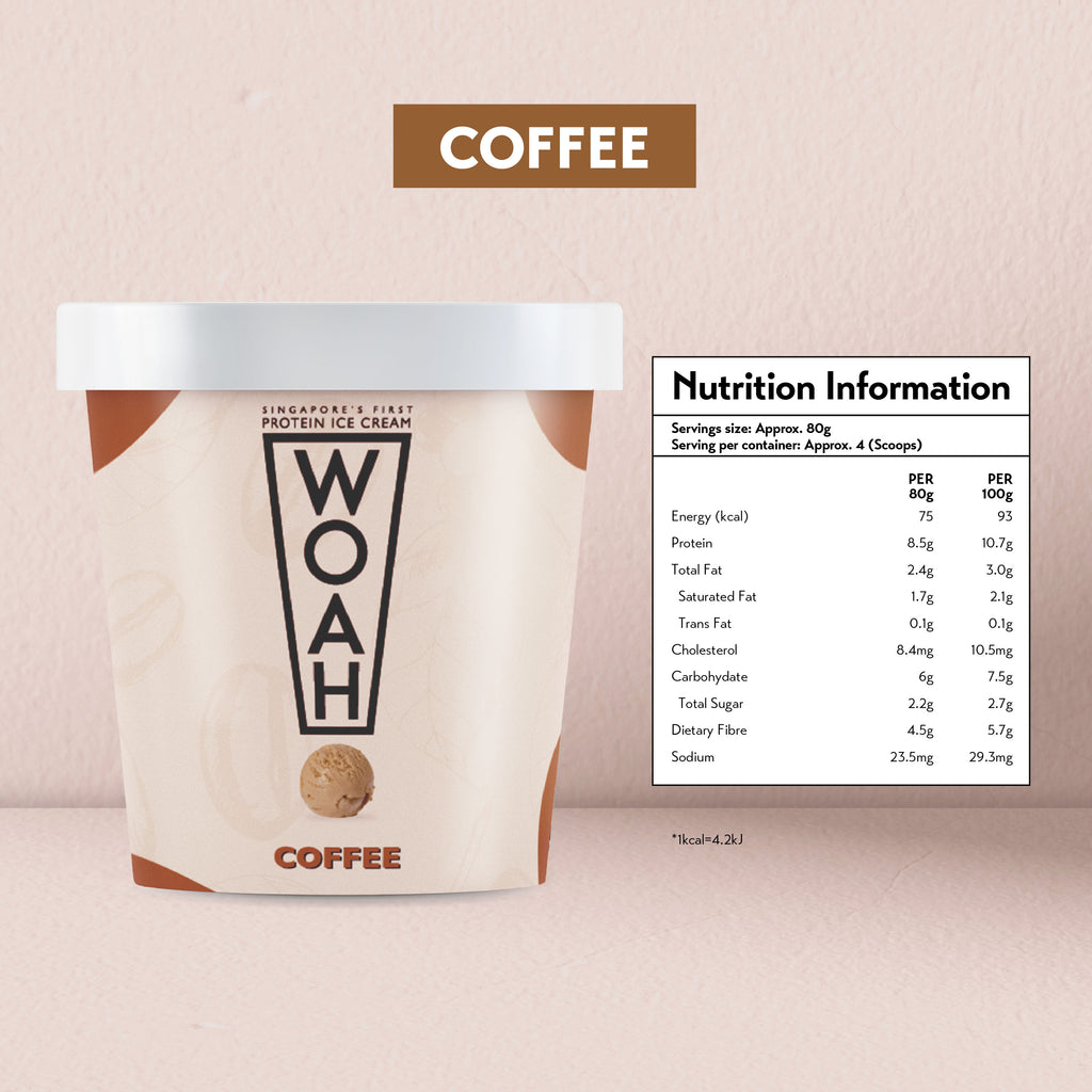 [Bundle of 2] Woah Protein Icecream 473ML + FREE HE+ x2