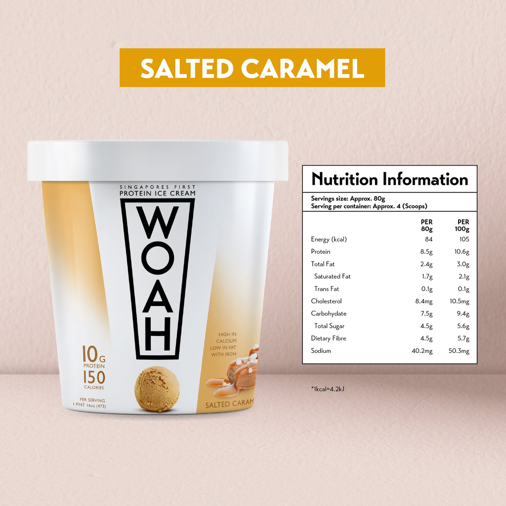 [Bundle of 2] Woah Protein Icecream 473ML + FREE HE+ x2