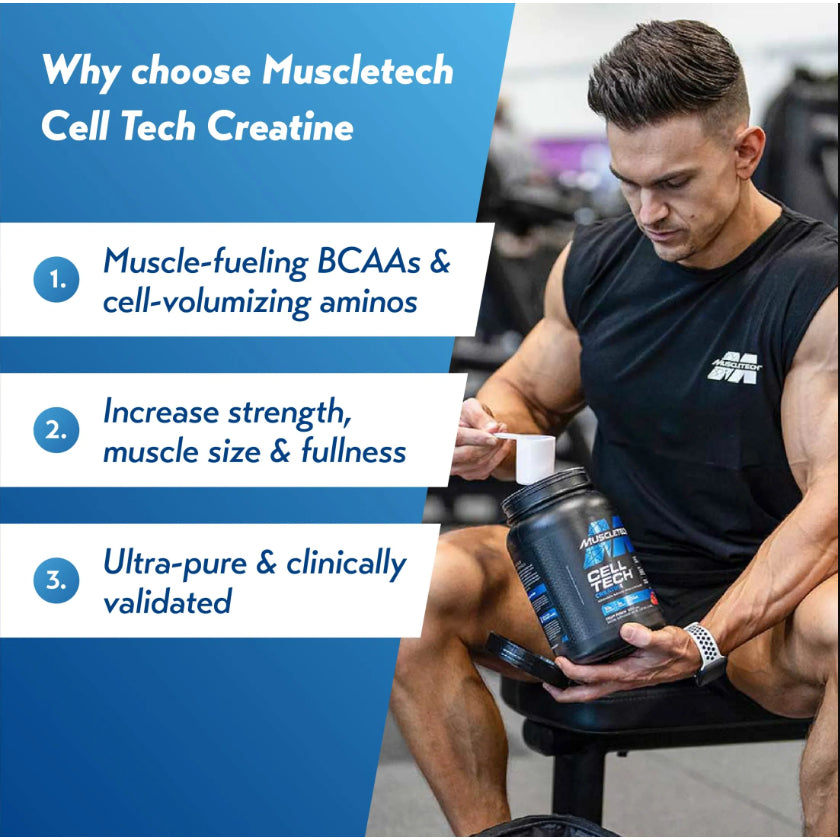 MuscleTech Cell Tech Creatine BCAA 3lbs / 1.32kg